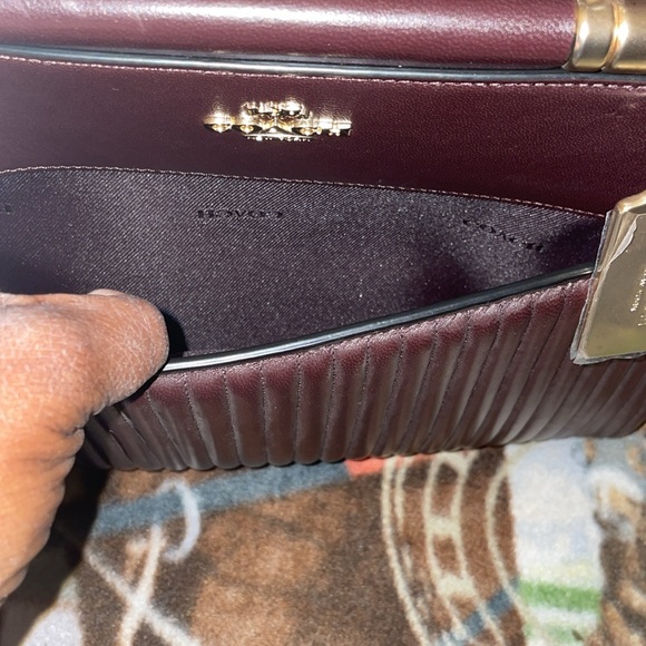 $25 ENTRY Nov GIVEAWAY Coach leather quilted oxblood  crossbody Entry only - Picture 16 of 16